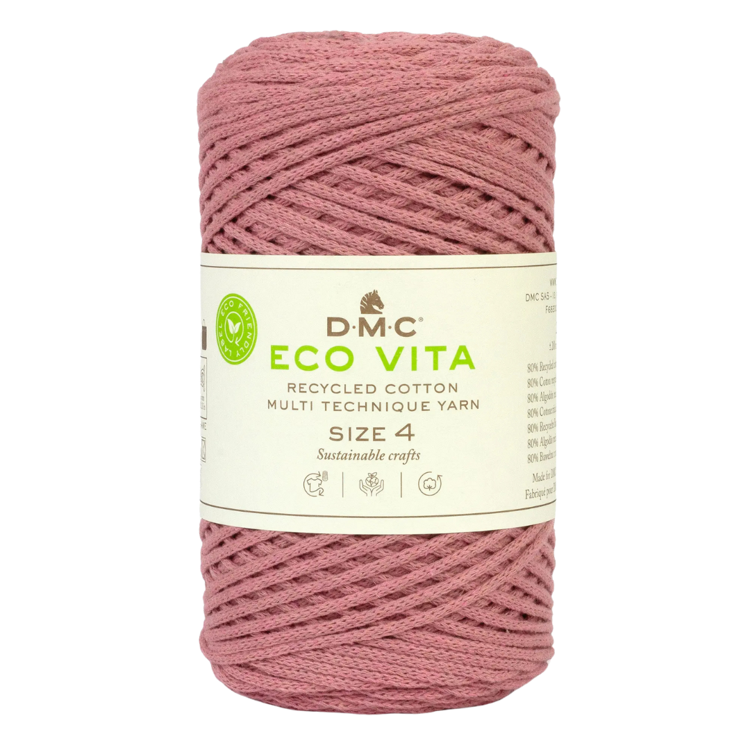 COTON RECYCLE ECO VITA 4 DMC Rose-04