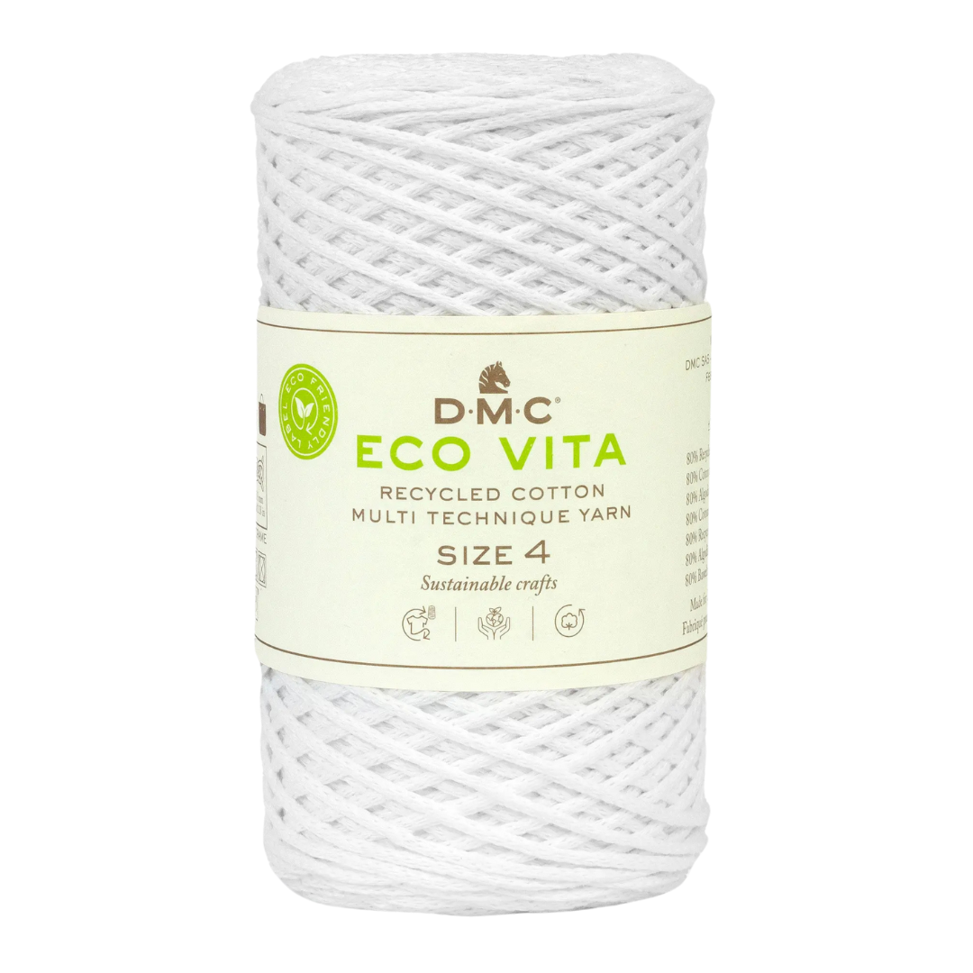 COTON RECYCLE ECO VITA 4 DMC Blanc-100