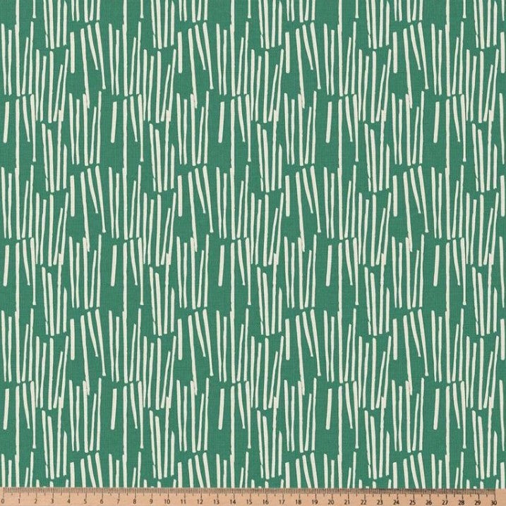 COTON IMPRIME GRAPHIQUE Vert et blanc