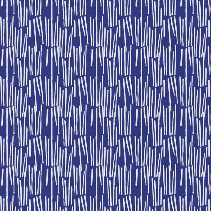 COTON IMPRIME GRAPHIQUE Bleu et Blanc