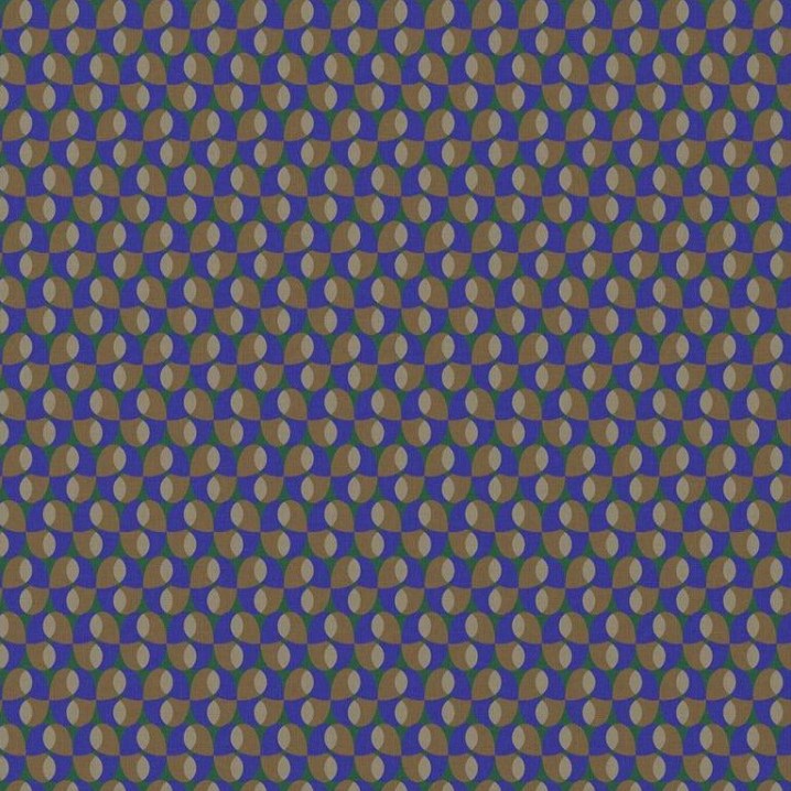 COTON IMPRIME GRAPHIQUE Bleu et Vert