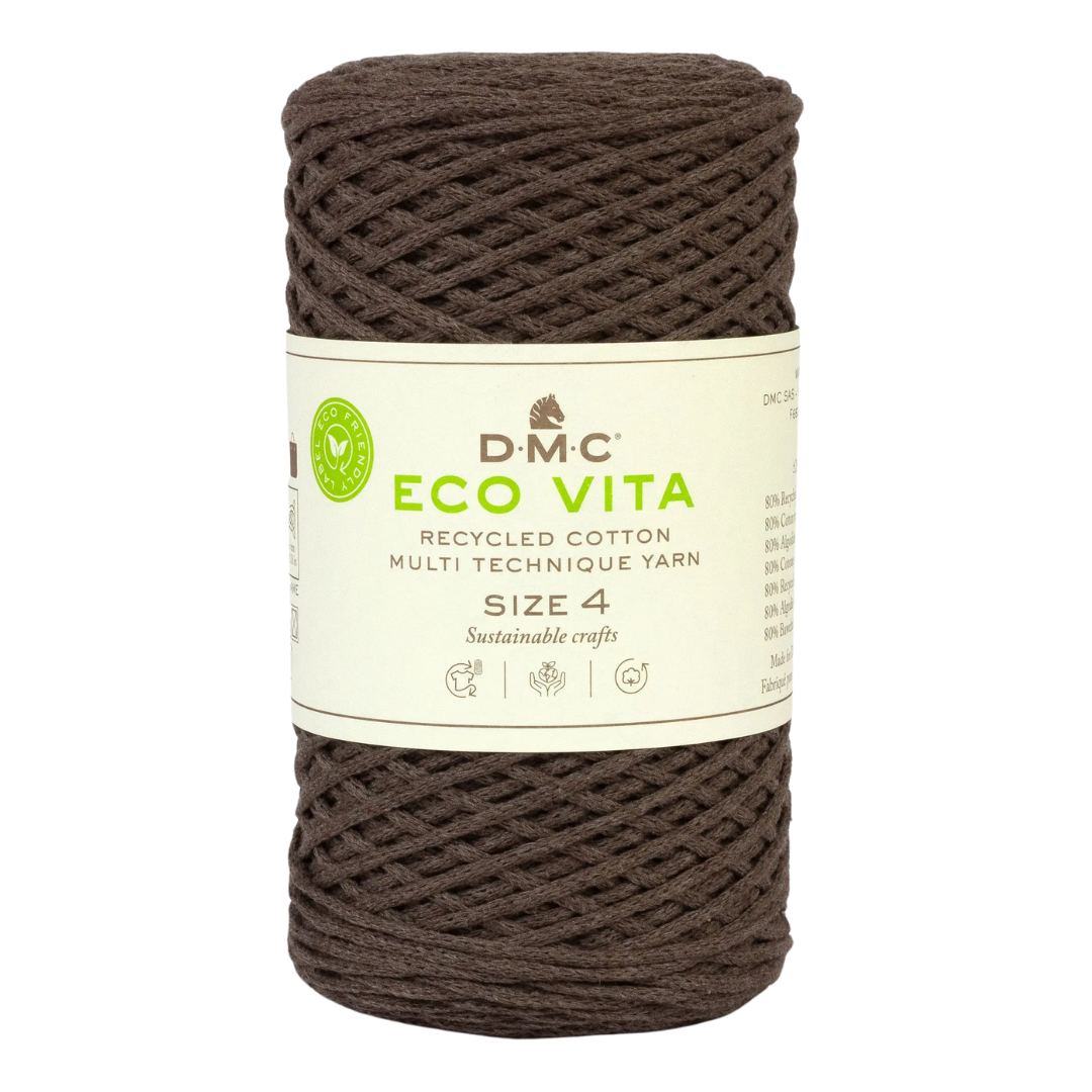 COTON RECYCLE ECO VITA 4 DMC Marron-112