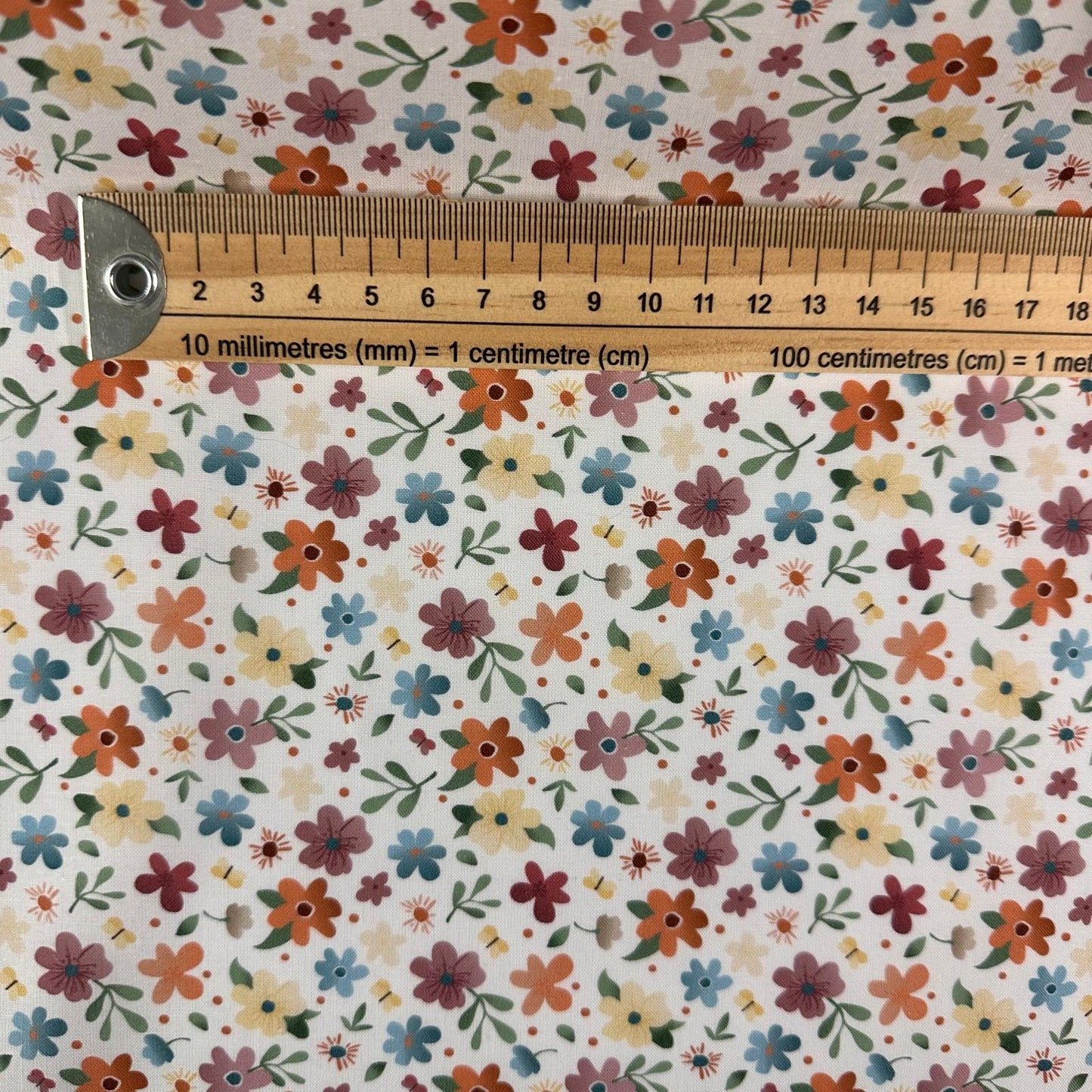 COTON IMPRIME Fleuris