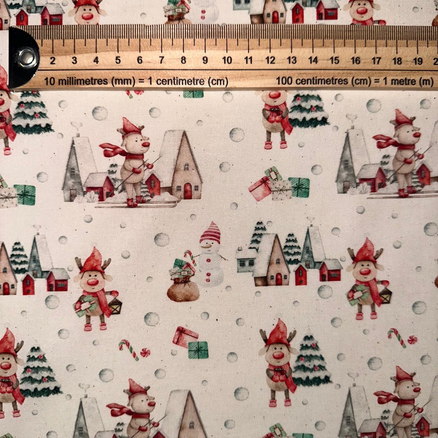 COTON IMPRIME Village des Cerfs de Noel