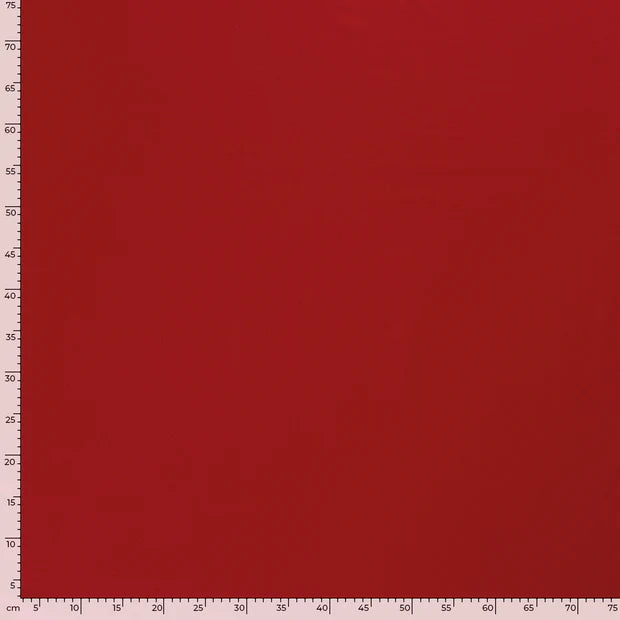 JERSEY DE COTON UNI rouge