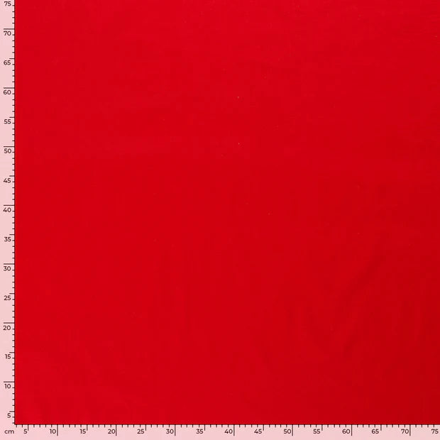 VOILE DE COTON UNI Rouge