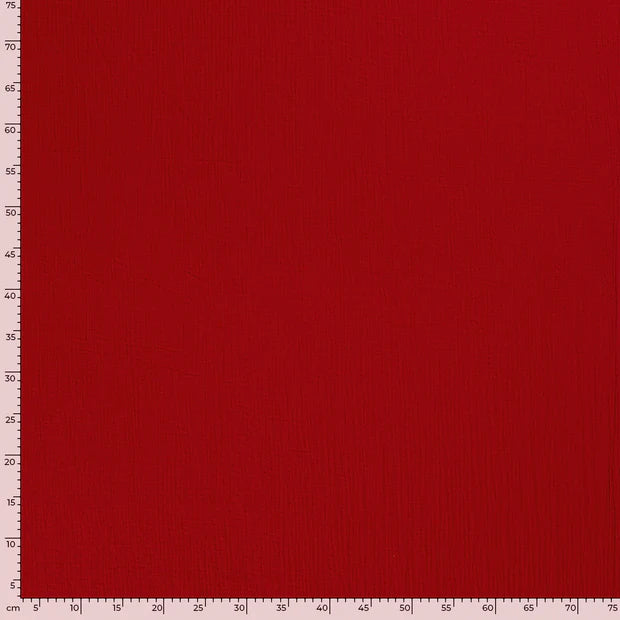 DOUBLE GAZE UNIE Rouge