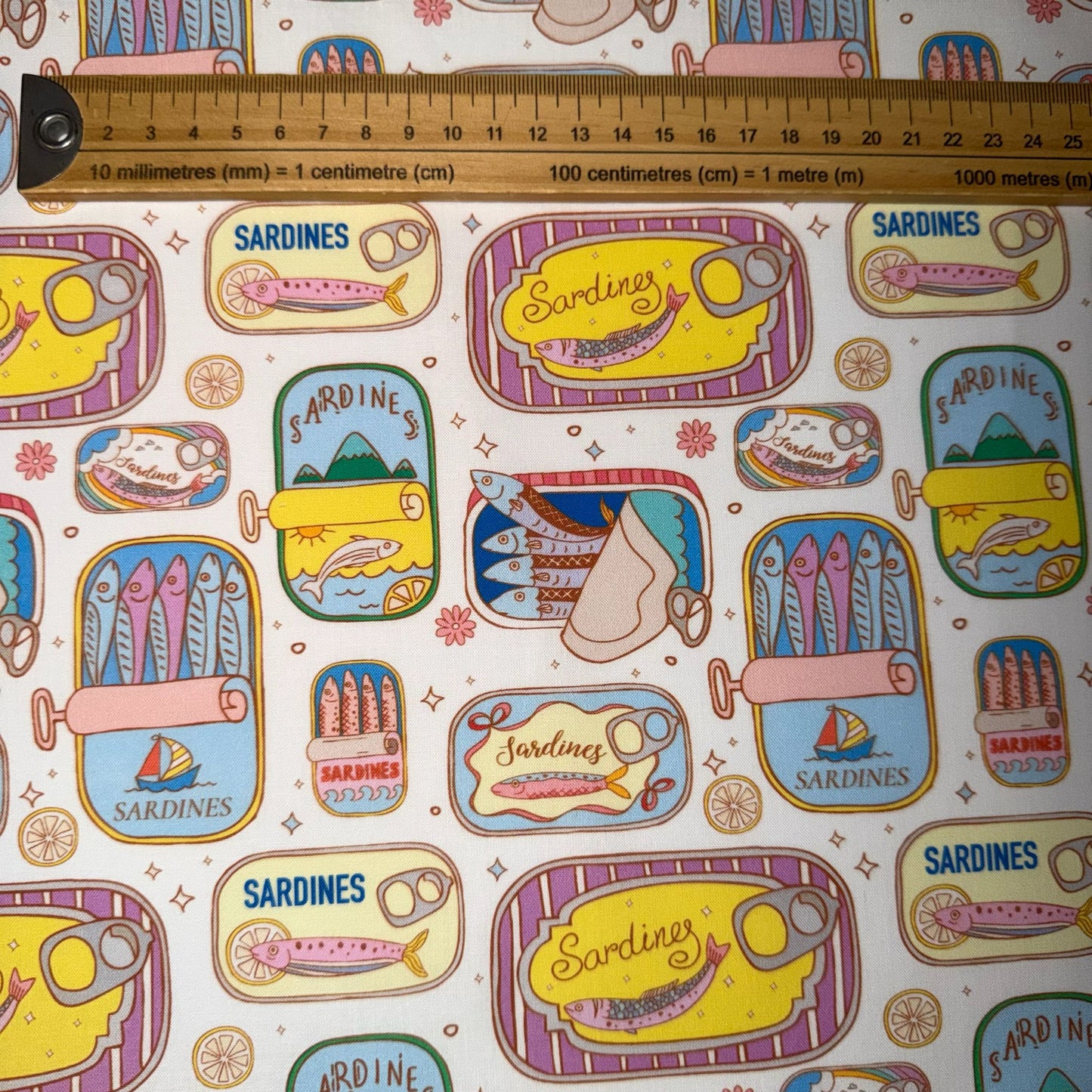 COTON MOTIF Sardines en boites
