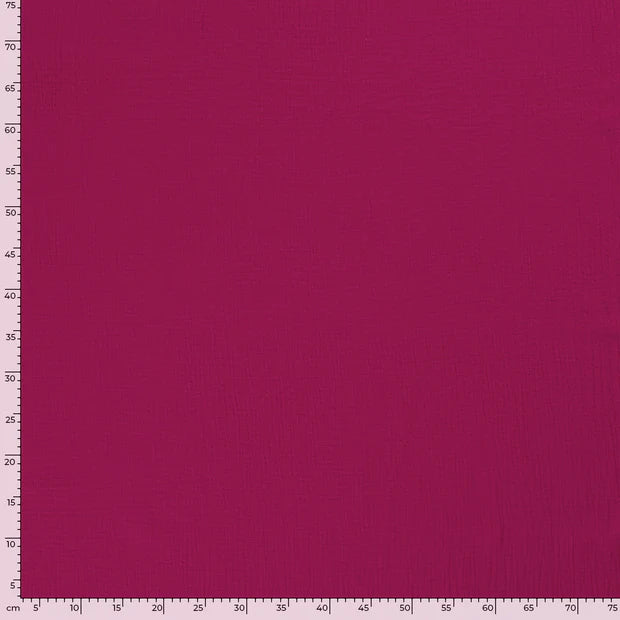 DOUBLE GAZE UNIE Rose fuchsia