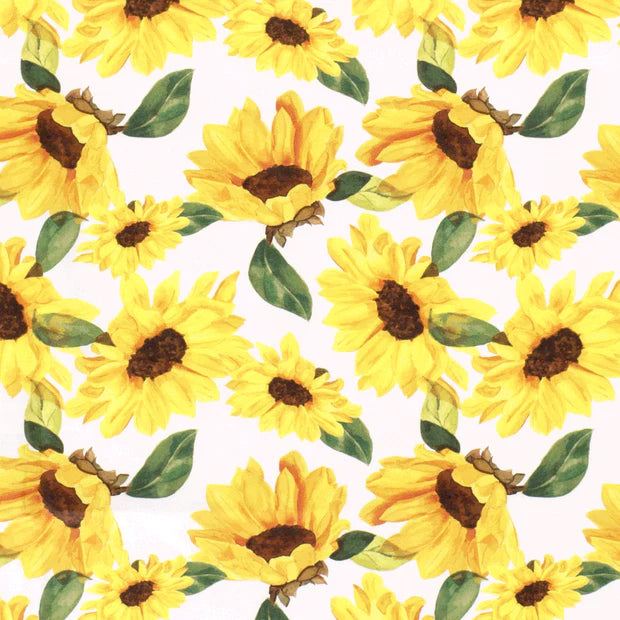 COTON IMPRIME Tournesol