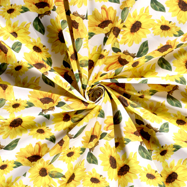 COTON IMPRIME Tournesol
