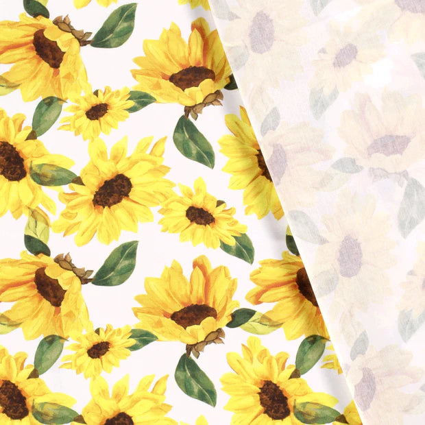 COTON IMPRIME Tournesol