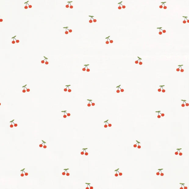 COTON IMPRIME Cerise
