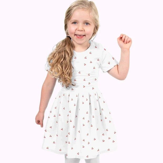 COTON IMPRIME Cerise
