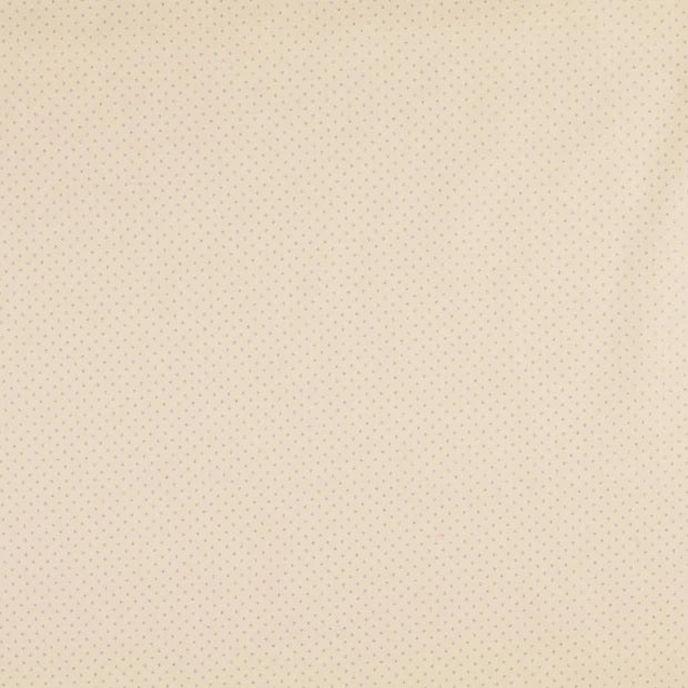 COTON IMPRIME Pois doré fond écru