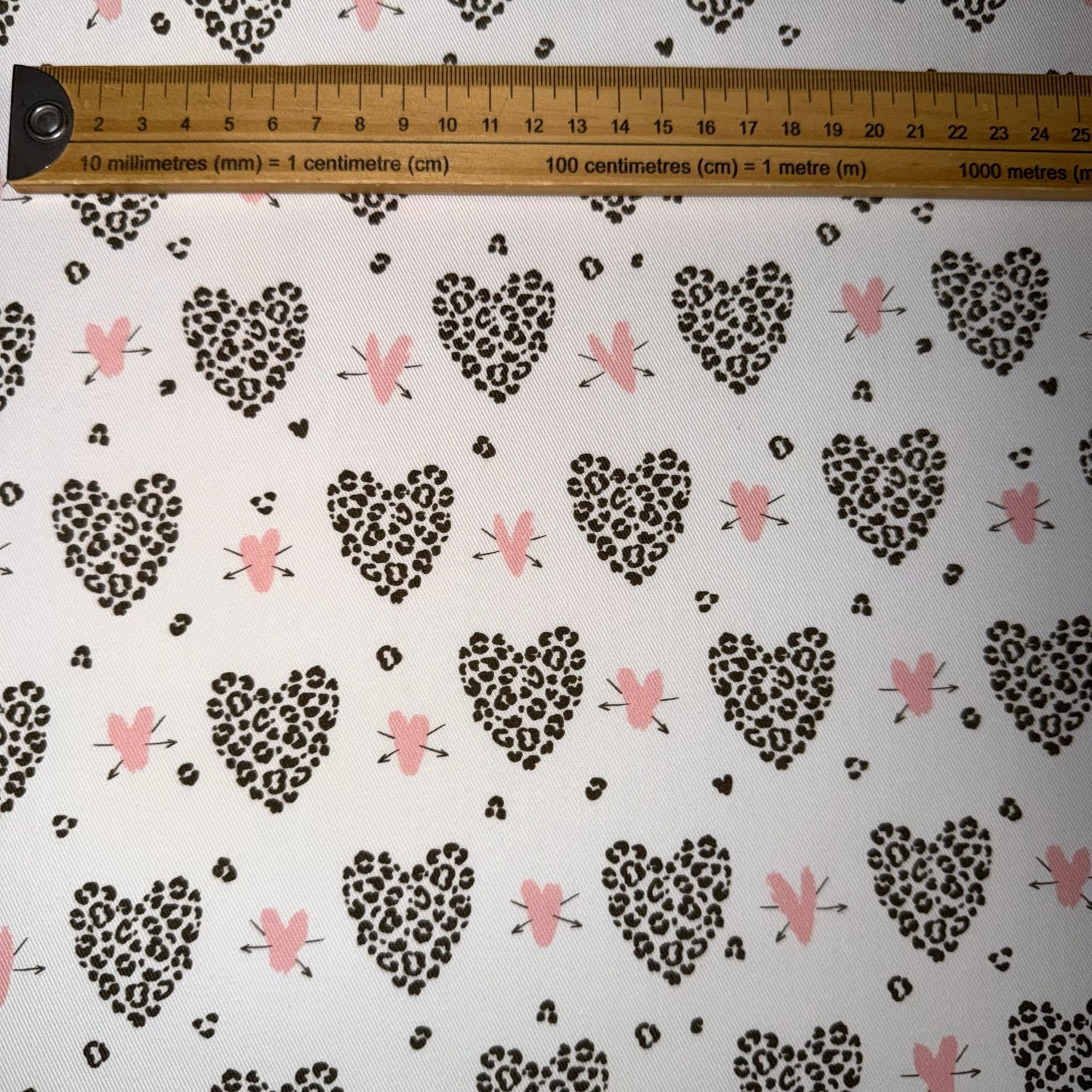 TOILE DECO IMPRIME Coeur Léopard