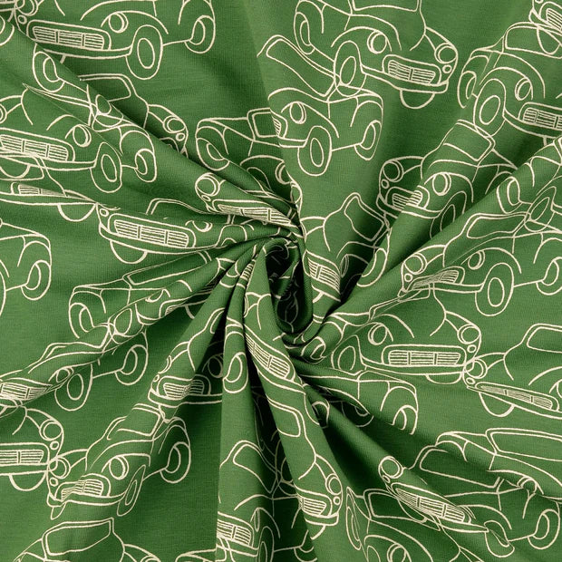 SWEAT FRENCH TERRY IMPRIME voiture Vert