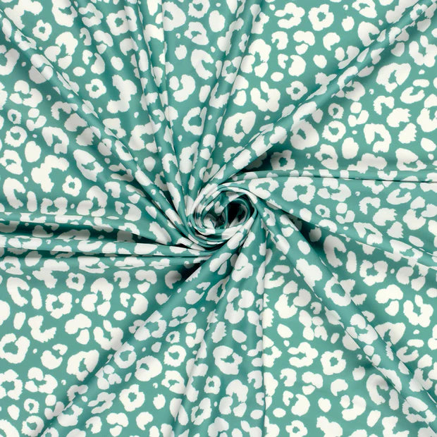 MAILLOT DE BAIN Imprimé Panthère fond Vert