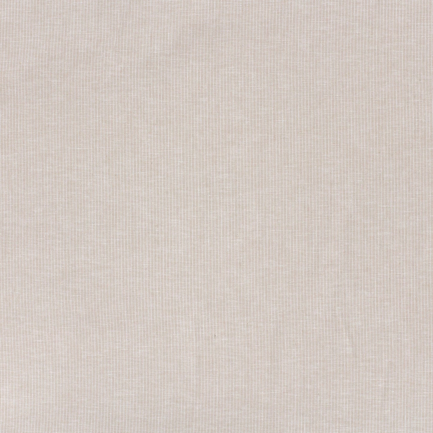 LIN COTON Chambray Petites rayures fond Beige