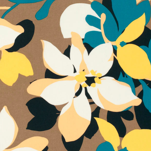 VOILE DE COTON IMPRIME Fleurs