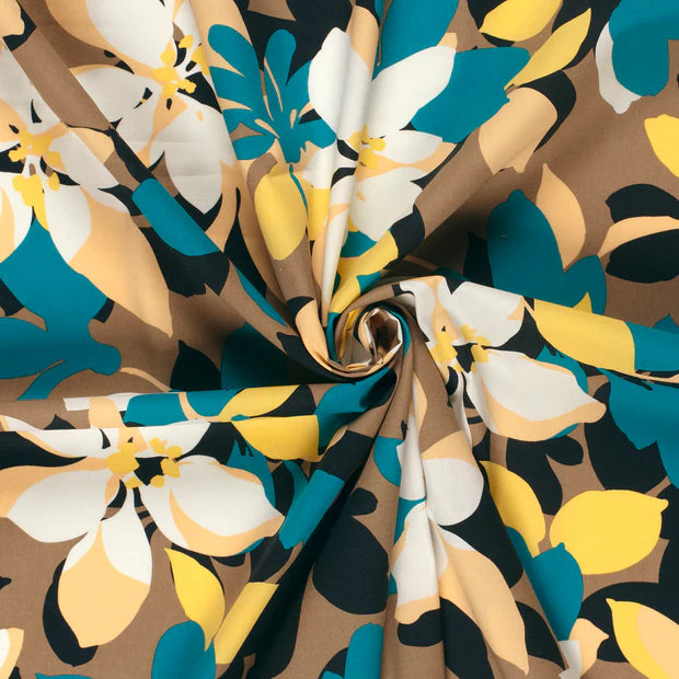 VOILE DE COTON IMPRIME Fleurs