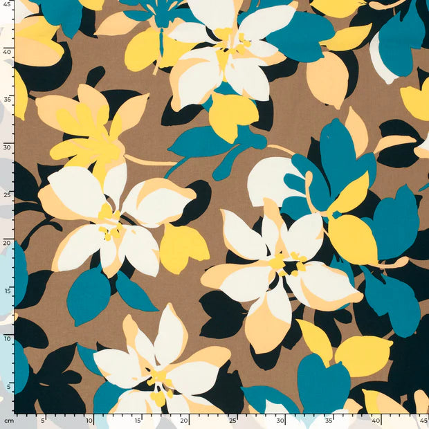 VOILE DE COTON IMPRIME Fleurs