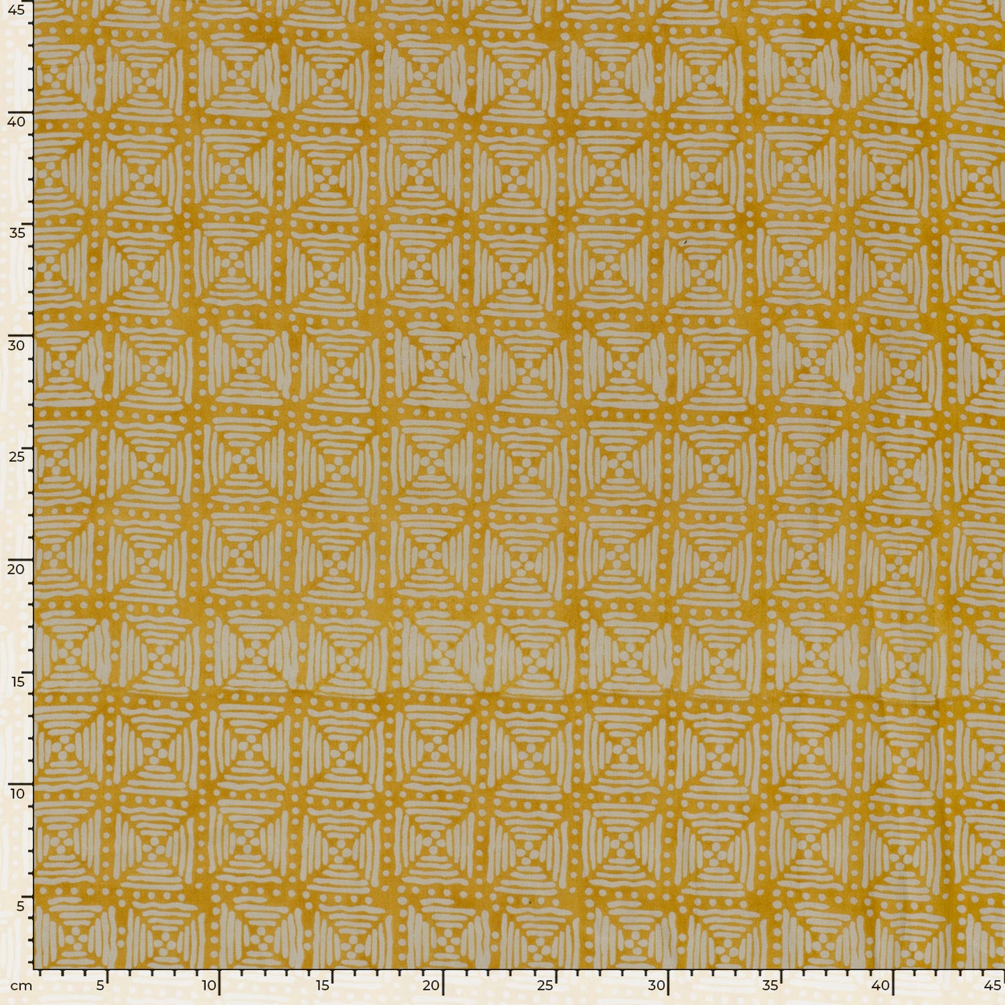 VOILE DE COTON IMPRIME Indien Jaune