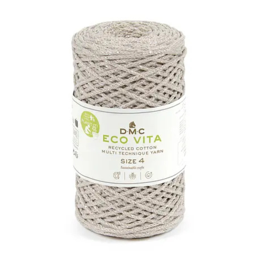 COTON RECYCLE ECO VITA 4 METALLISE DMC Taupe clair-311