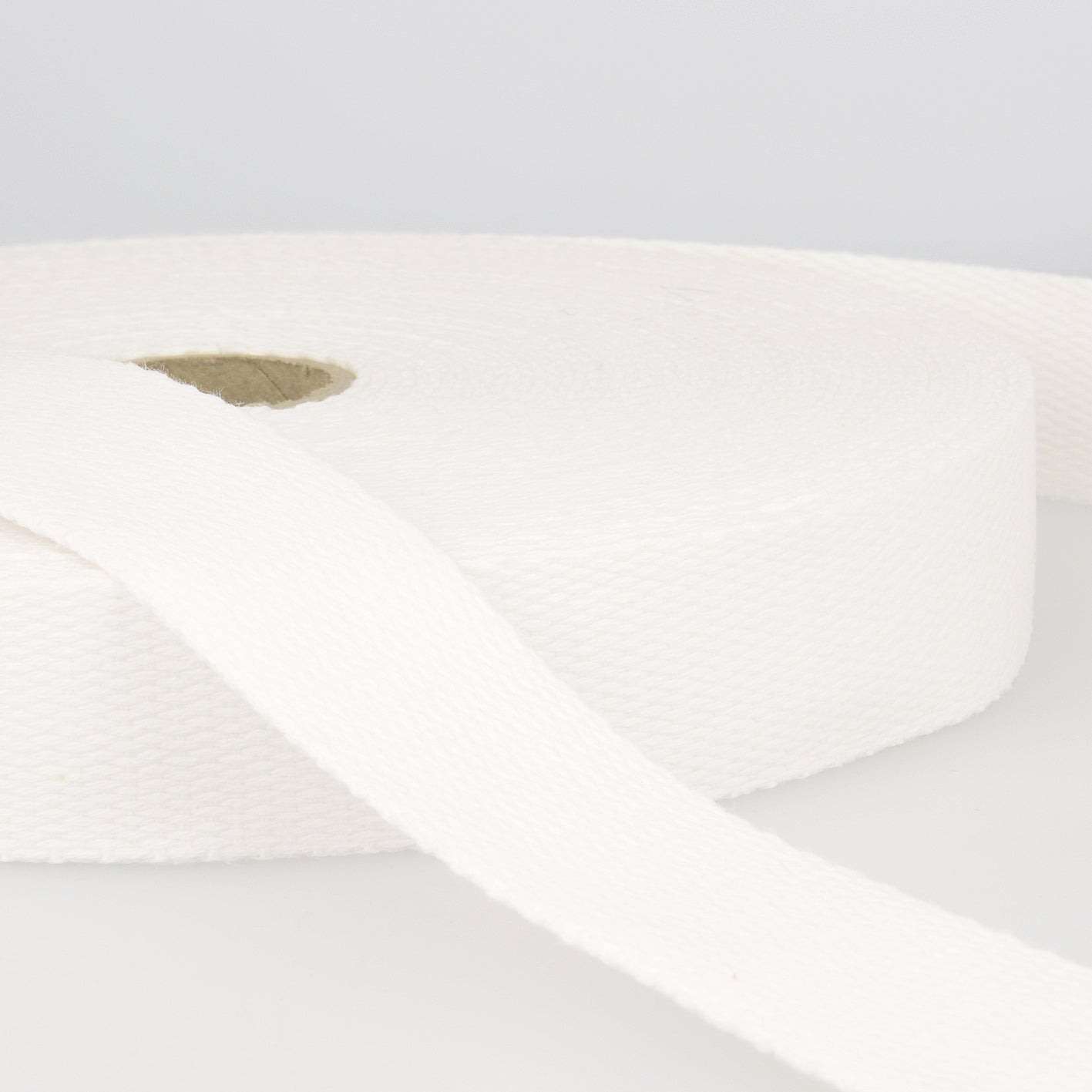 SANGLE COTON Blanche-25mm