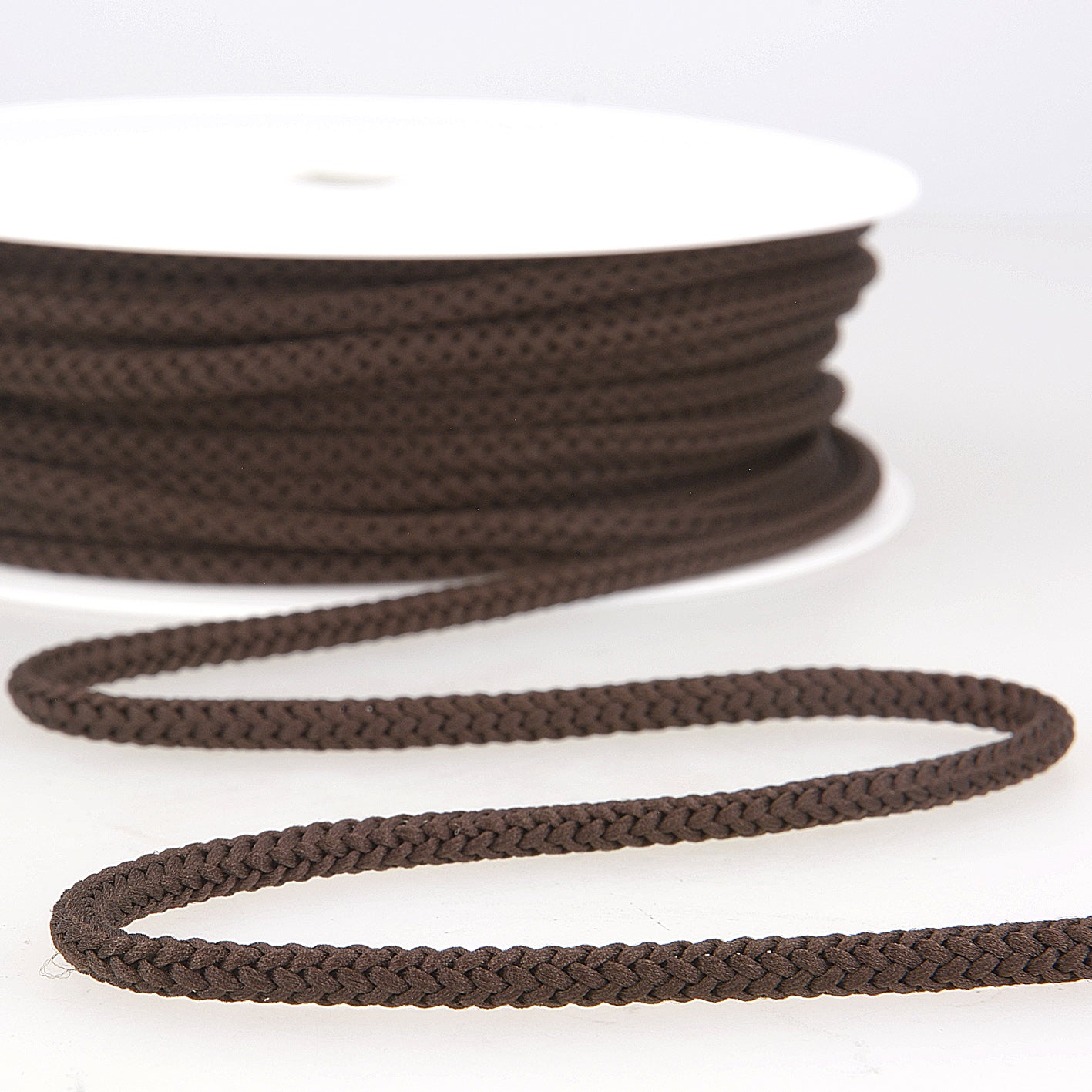 CORDON TRESSE Marron-4.5mm
