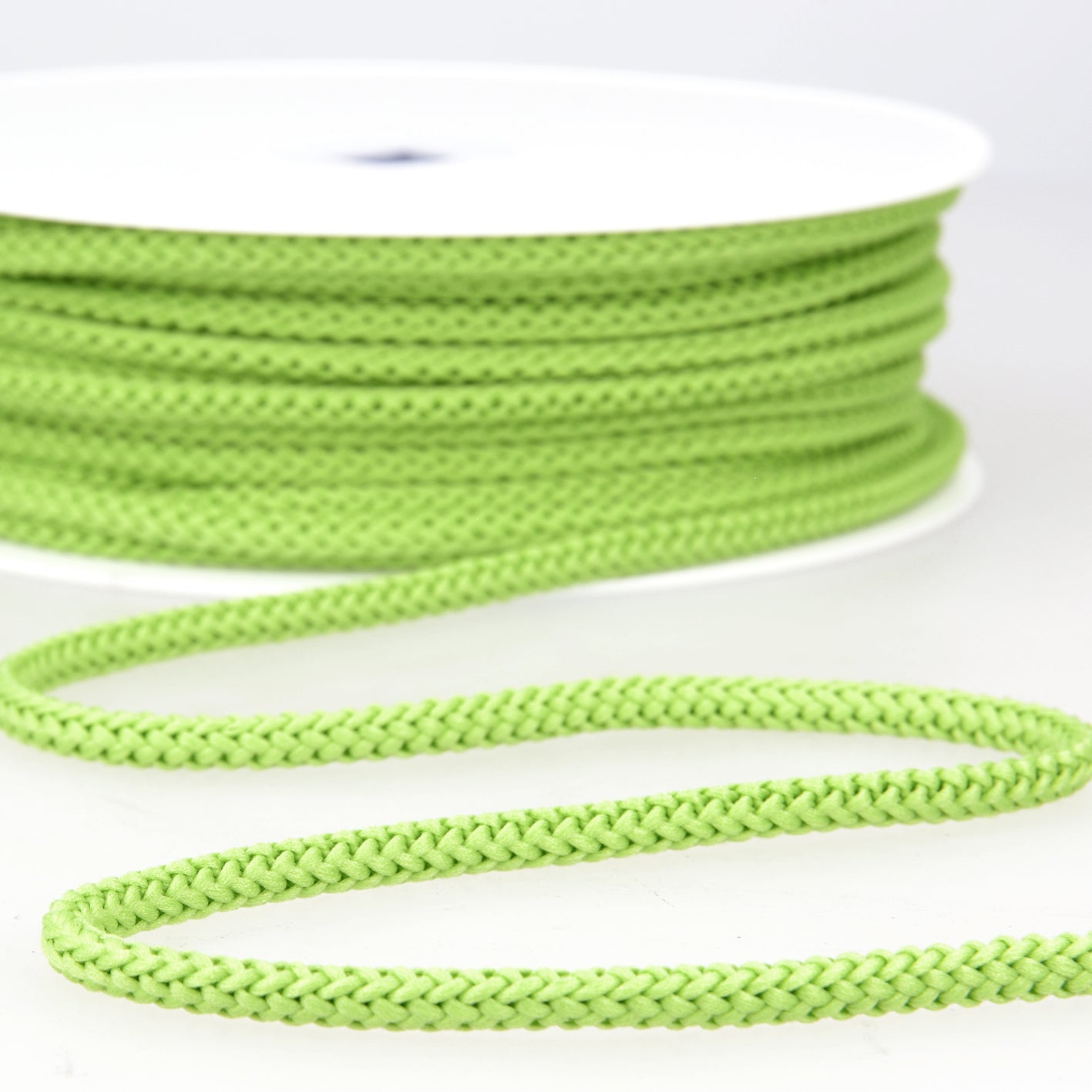 CORDON TRESSE Vert amande-4.5mm