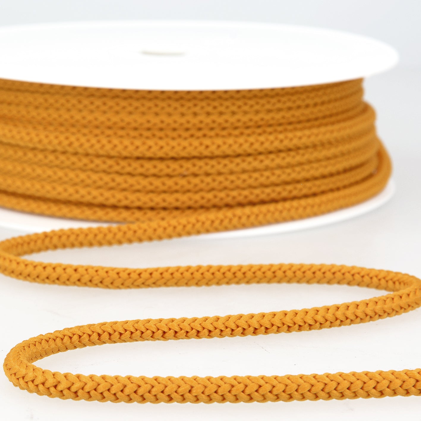 CORDON TRESSE Jaune Moutarde-4.5mm