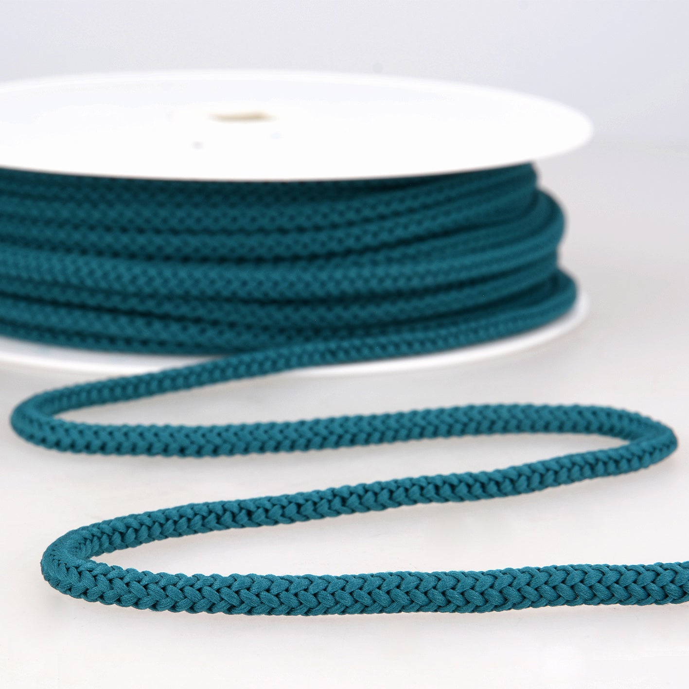 CORDON TRESSE Bleu canard-4.5mm