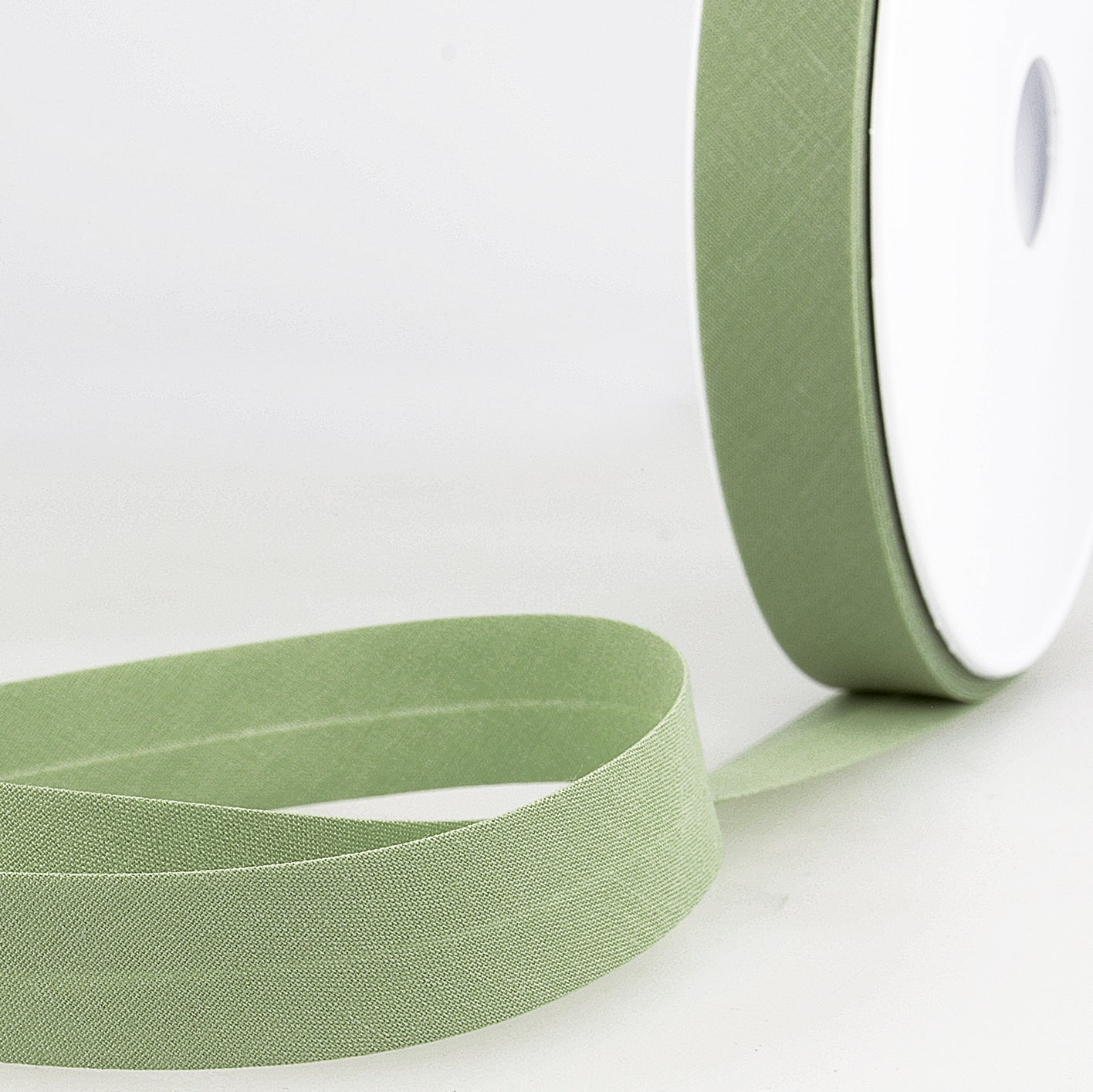 BIAIS uni vert kaki clair-27mm