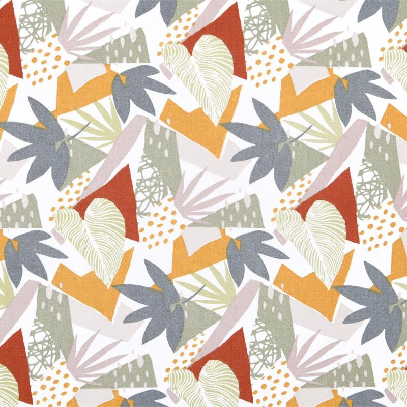 COTON MOTIF imprimé feuillage
