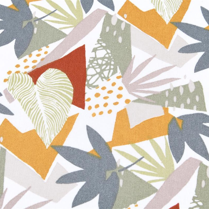 COTON MOTIF imprimé feuillage