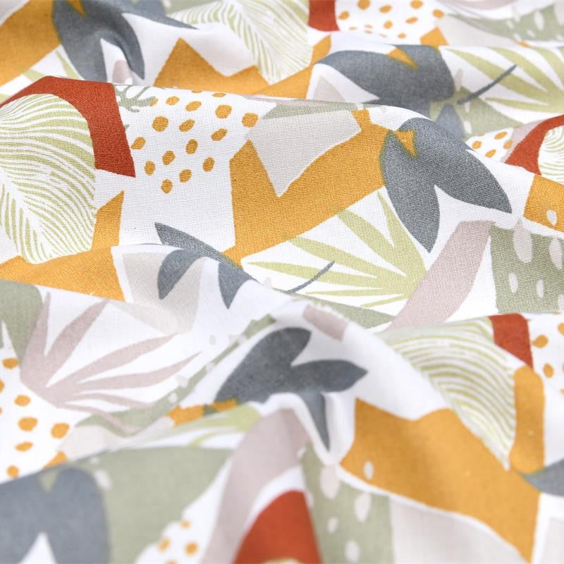 COTON MOTIF imprimé feuillage