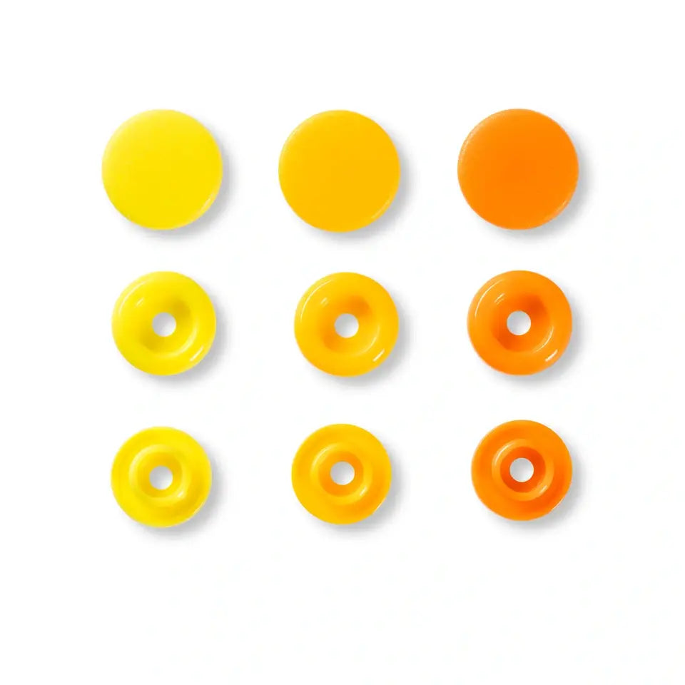 PRESSION PLASTIQUE SNAP Lot Jaune Orange-393004