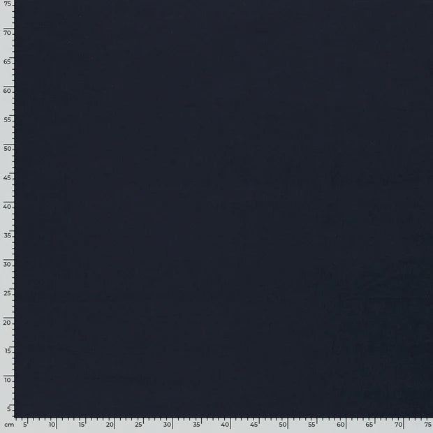 JERSEY DE COTON UNI Bleu marine