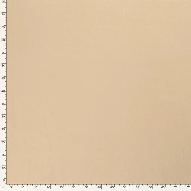 JERSEY DE COTON UNI beige
