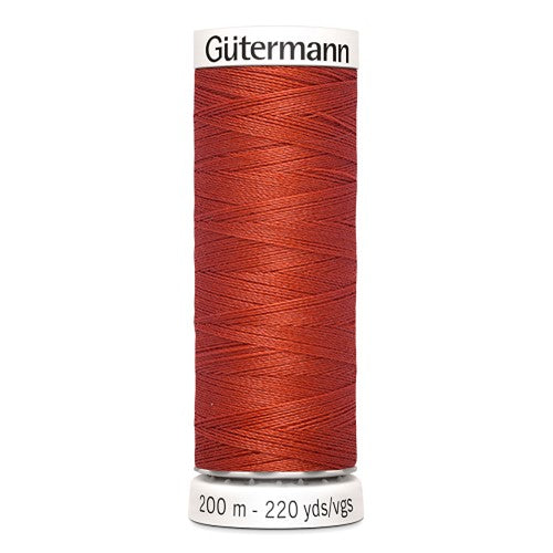 FIL POLYESTER GUTERMANN 200m orange brique-589