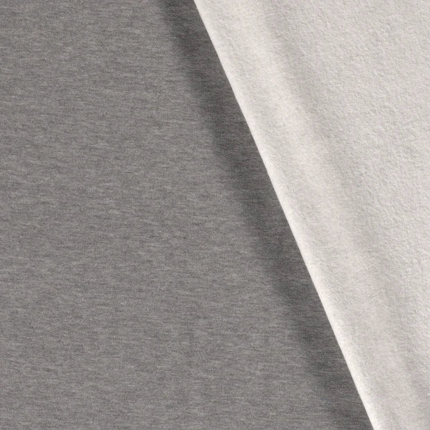 SWEAT GRATTE gris chiné