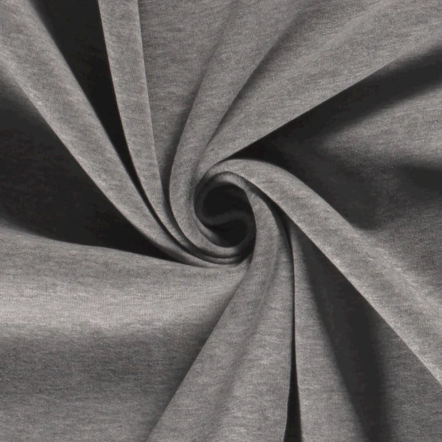 SWEAT GRATTE gris chiné