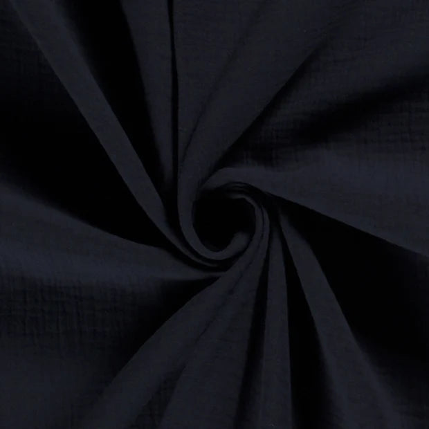 DOUBLE GAZE UNIE Bleu marine