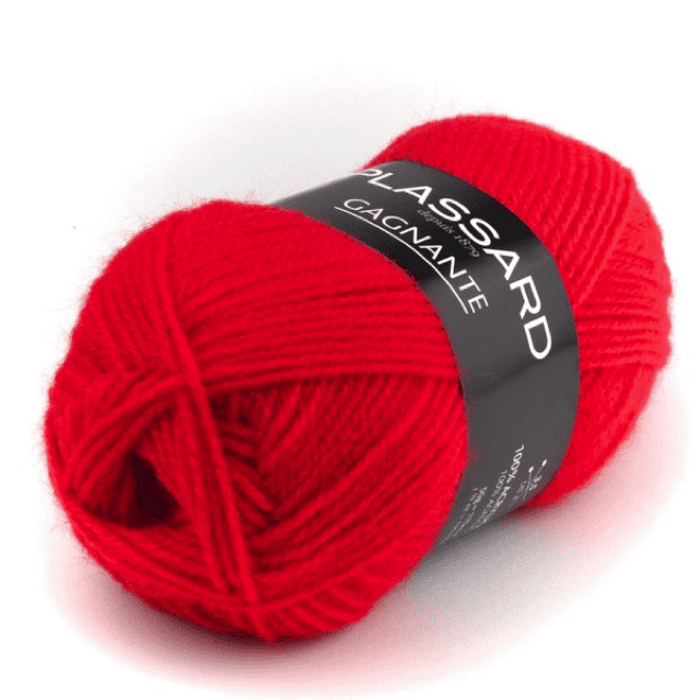 LAINE GAGNANTE PLASSARD Rouge-956