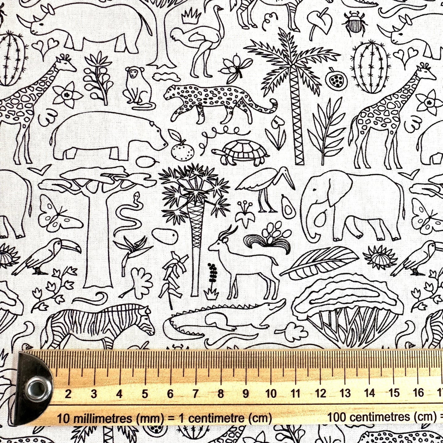 COTON IMPRIME savane bi color