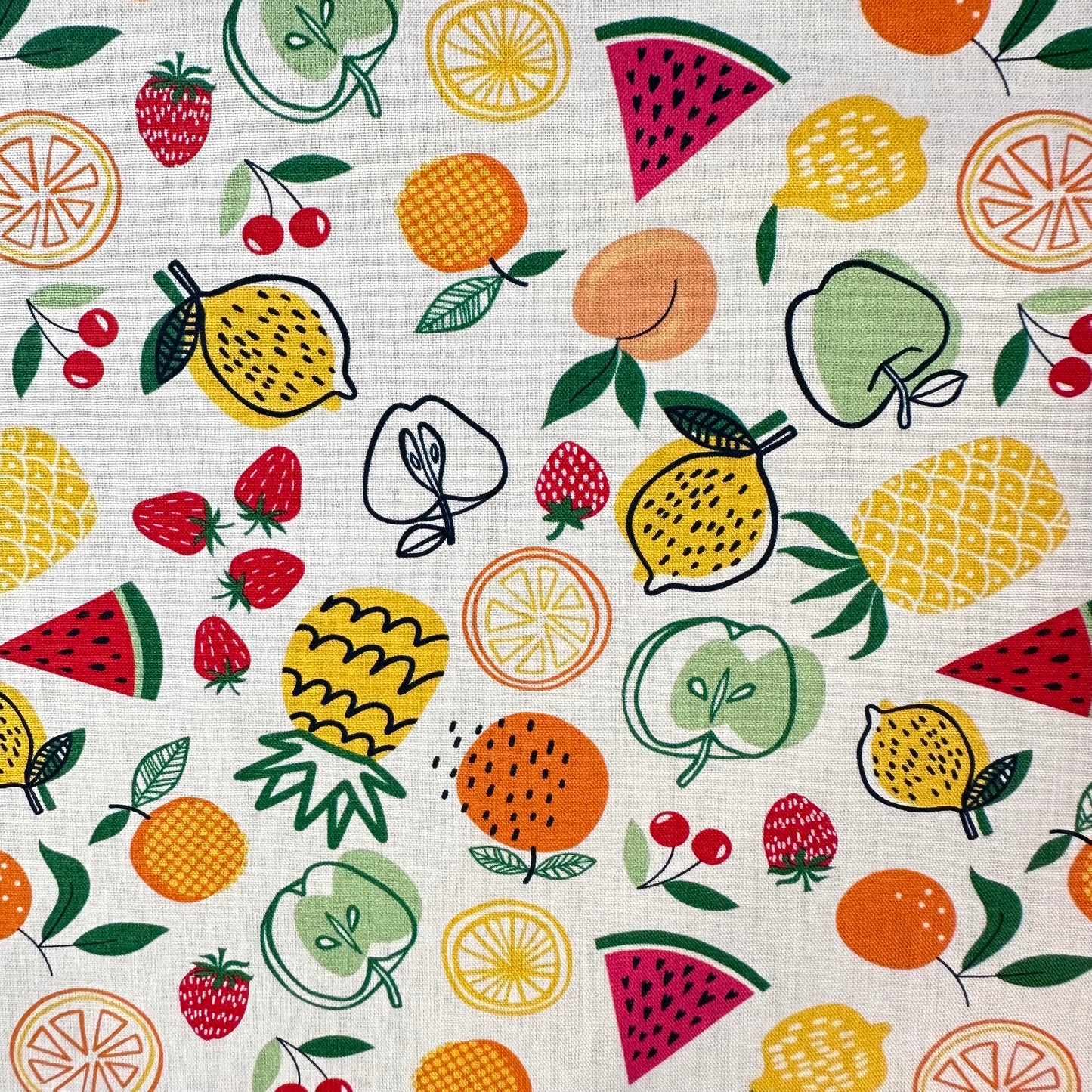 COTON IMPRIME multi fruits