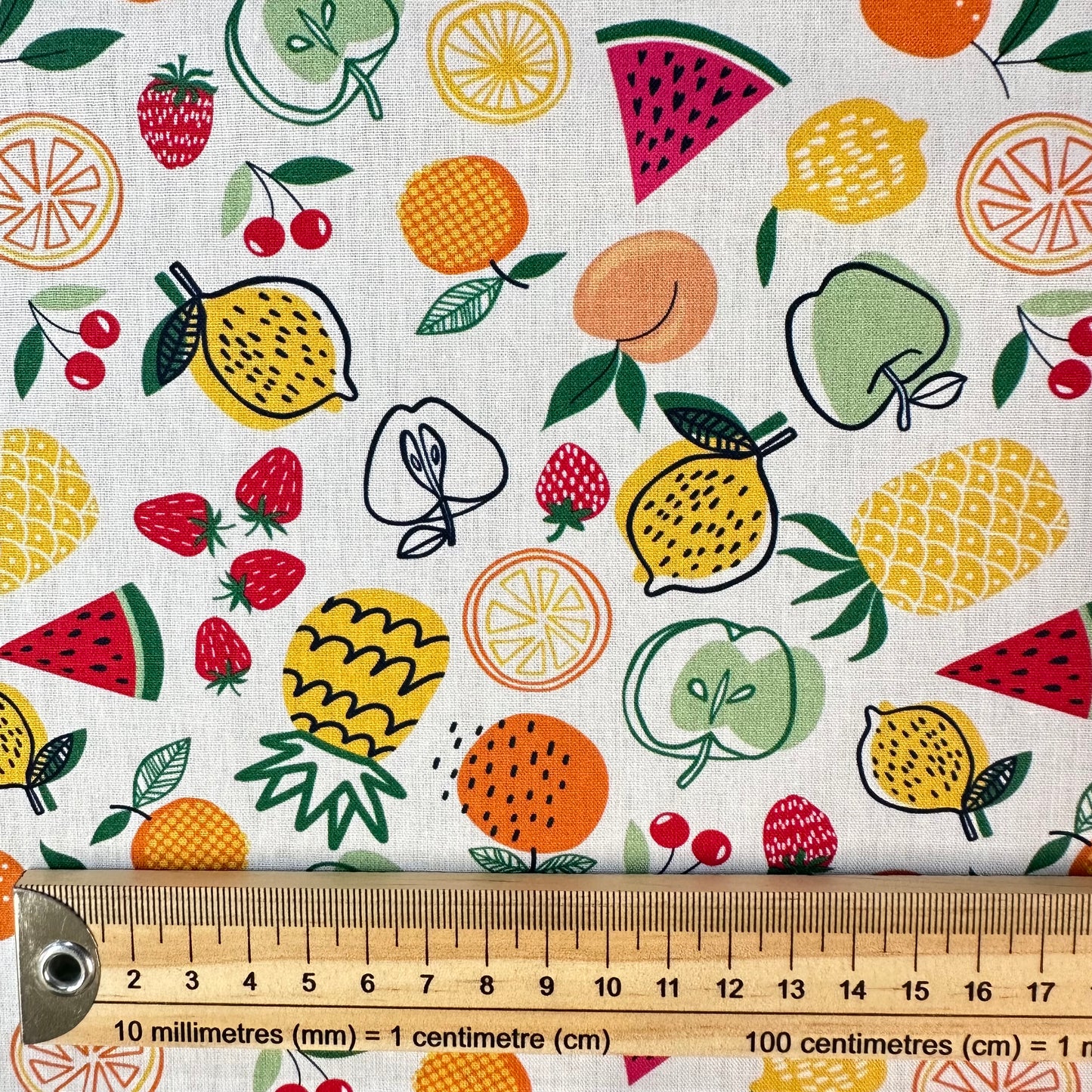COTON IMPRIME multi fruits