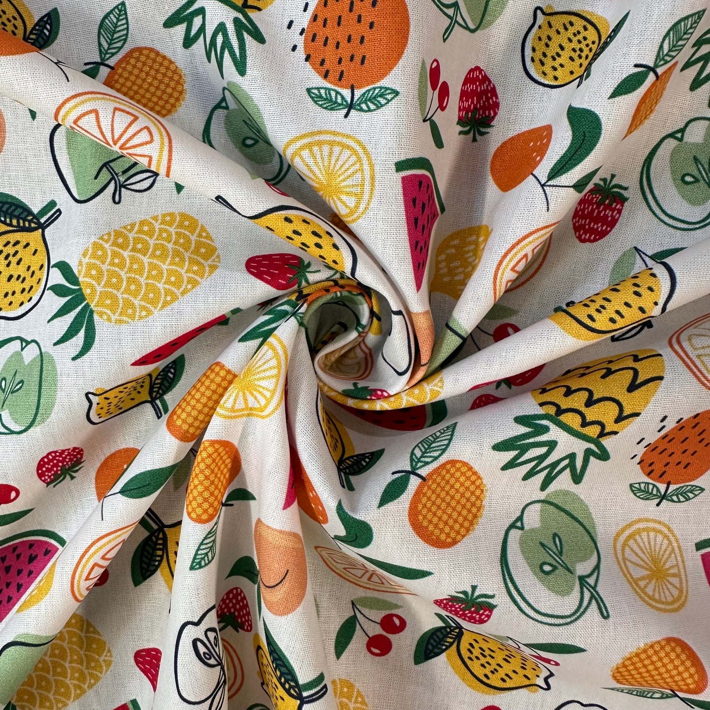 COTON IMPRIME multi fruits