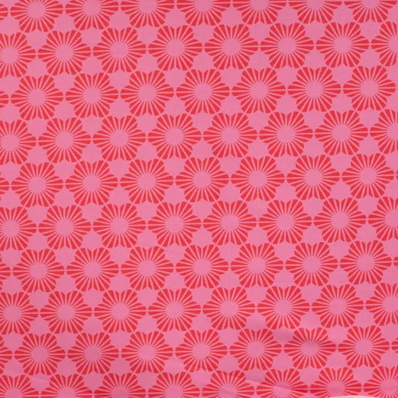 COTON IMPRIME Rétro Rose